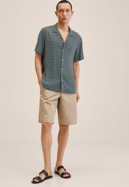 MANGO - Gala shirt  - green