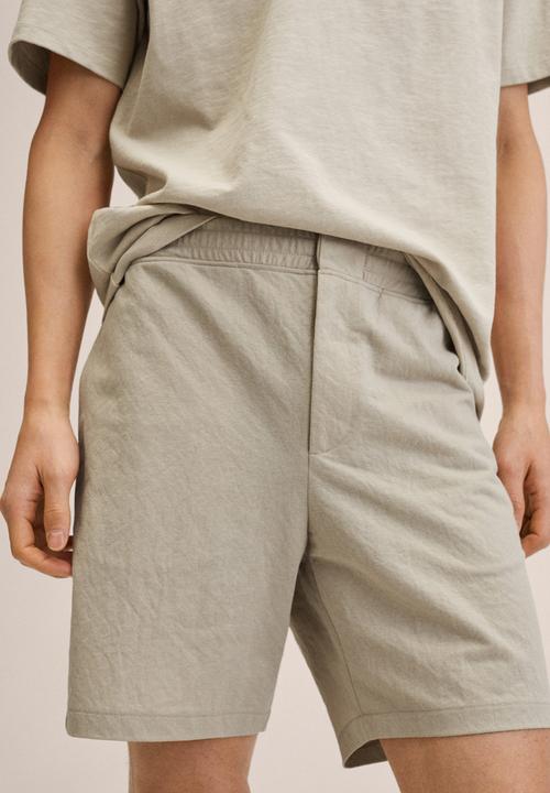 MANGO - Mariana shorts  - neutral