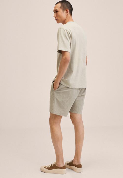 MANGO - Mariana shorts  - neutral