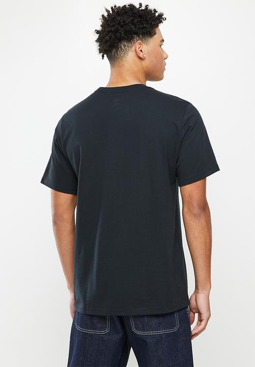 Converse - Standard fit center front chuck patch core tee - converse black