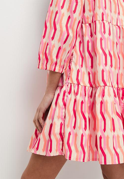 Superbalist - Tiered mini dress - pink 