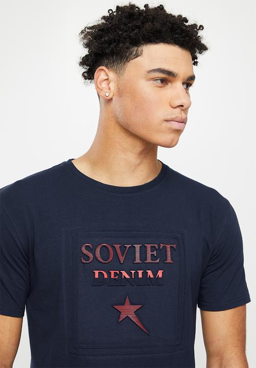 SOVIET - M dario short sleeve tee - navy