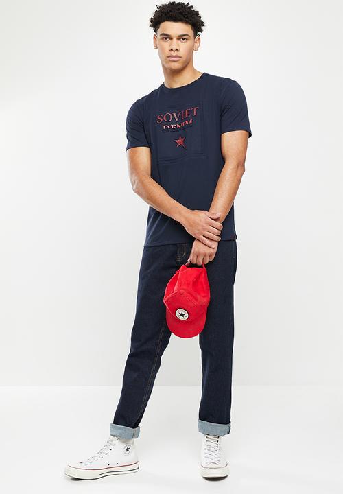 SOVIET - M dario short sleeve tee - navy