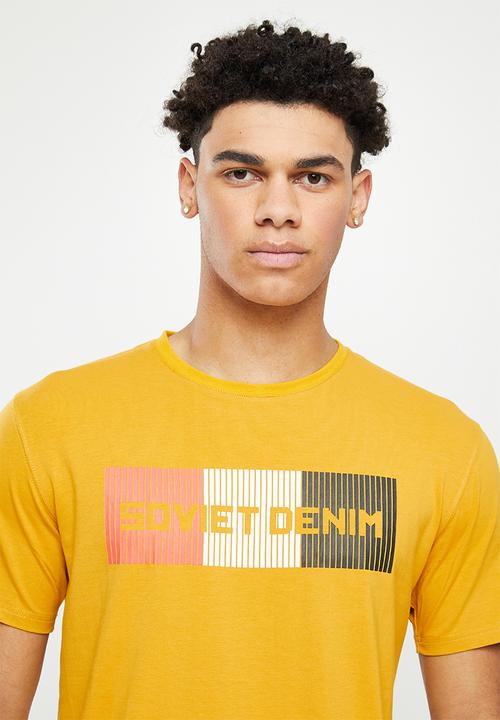 SOVIET - M narciso short sleeve tee - new mustard
