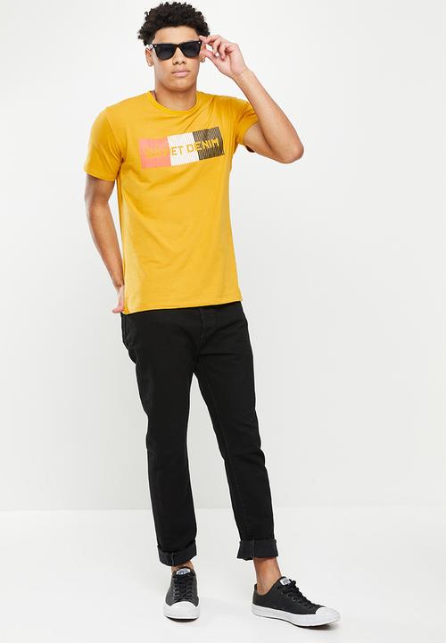 SOVIET - M narciso short sleeve tee - new mustard