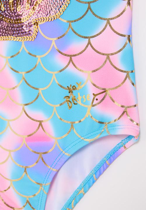 Rebel Republic - Girls shell swimsuit - multi
