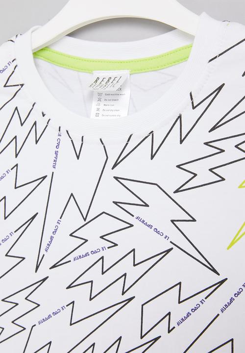 Rebel Republic - Boys printed tee - white