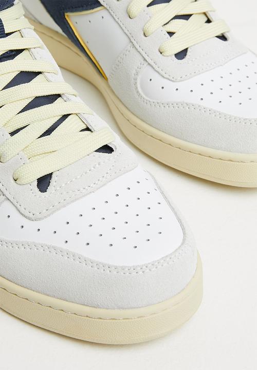 Diadora - Magic basket mid suede leather - white & blue caspian sea