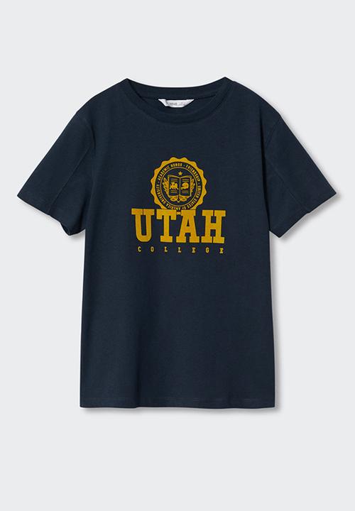 MANGO - T-shirt utaj - navy