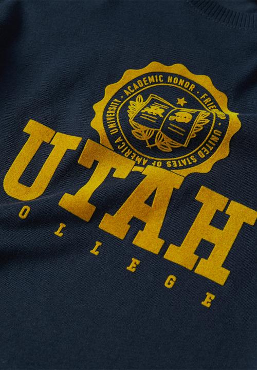 MANGO - T-shirt utaj - navy