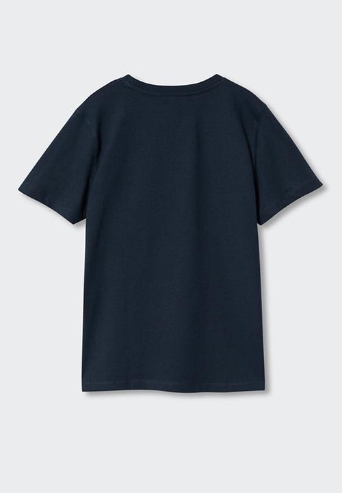 MANGO - T-shirt utaj - navy