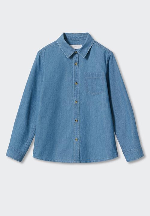 MANGO - Shirt joan - open blue