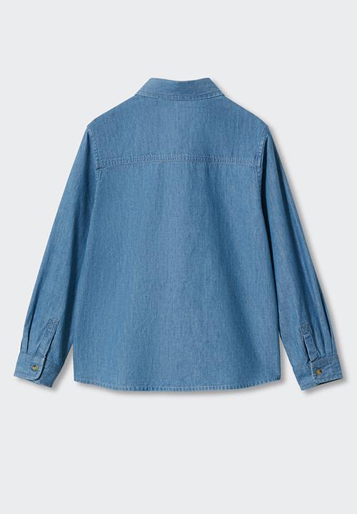 MANGO - Shirt joan - open blue