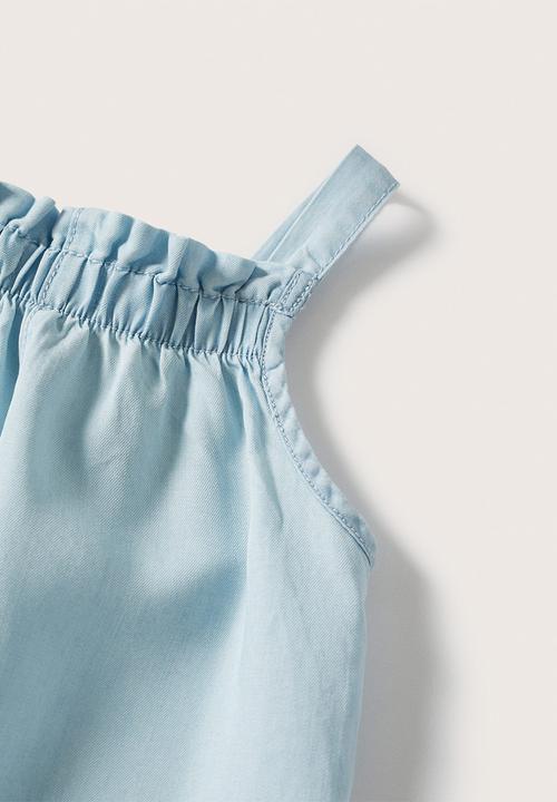 MANGO - Playsuit mati - open blue