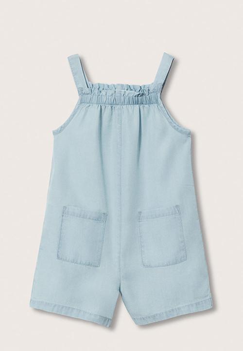 MANGO - Playsuit mati - open blue