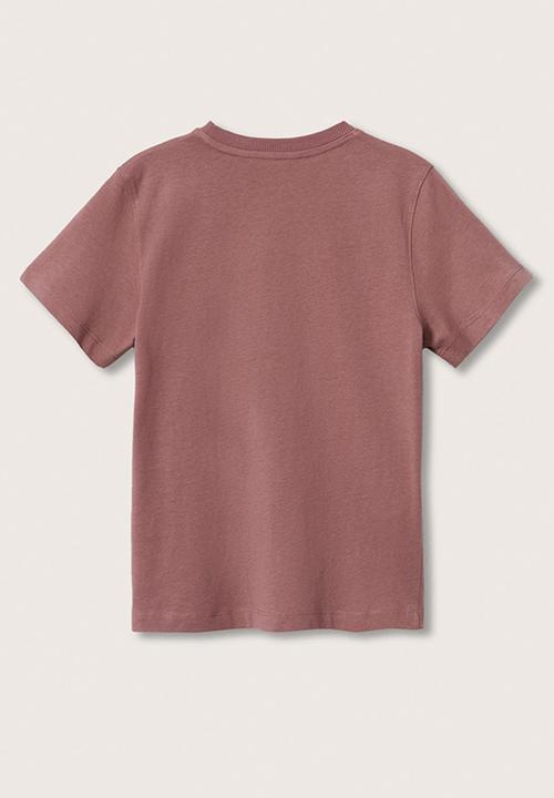 MANGO - T-shirt skate - dark red