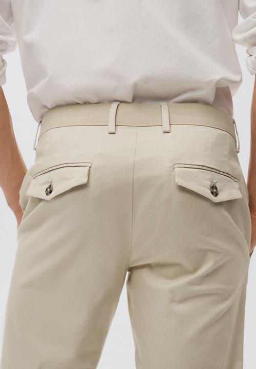 MANGO - Prato trouser - lt grey
