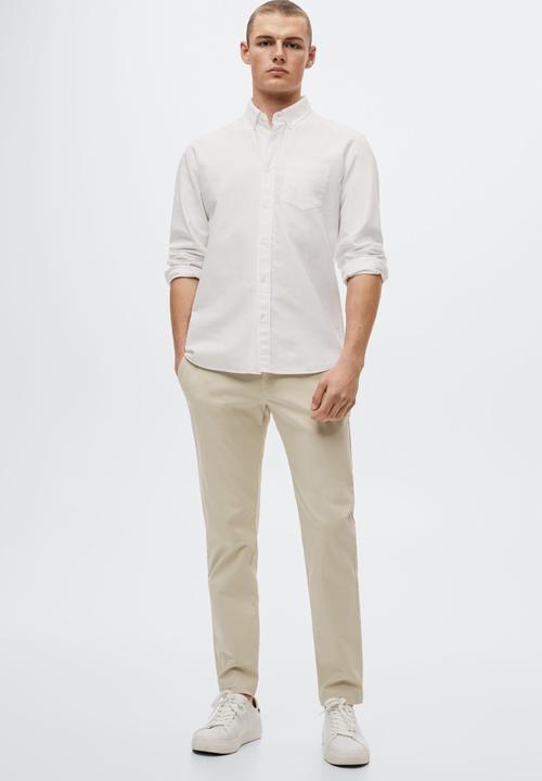 MANGO - Prato trouser - lt grey