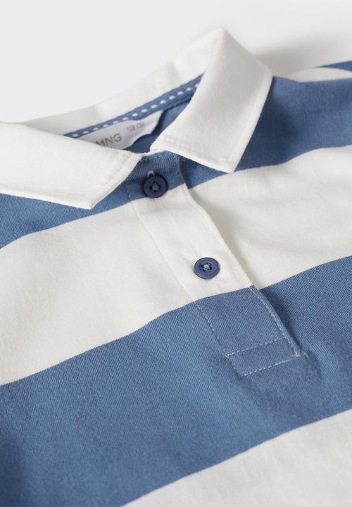 MANGO - Polo shirt pili - light blue