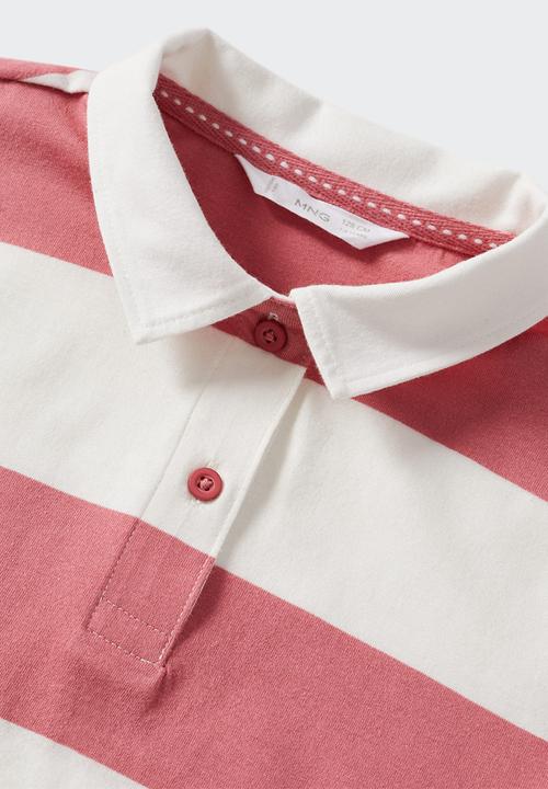 MANGO - Polo shirt pili - medium pink