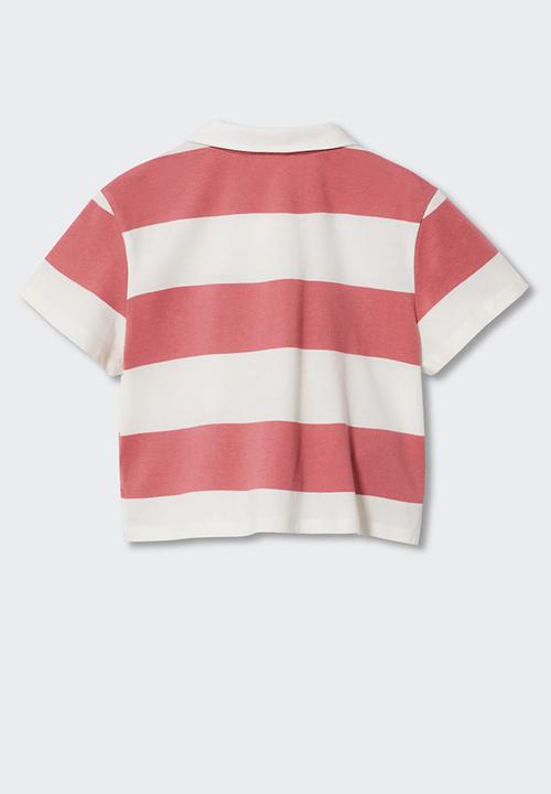MANGO - Polo shirt pili - medium pink