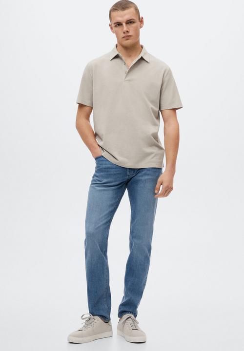 MANGO - Polo shirt ezequi - natural