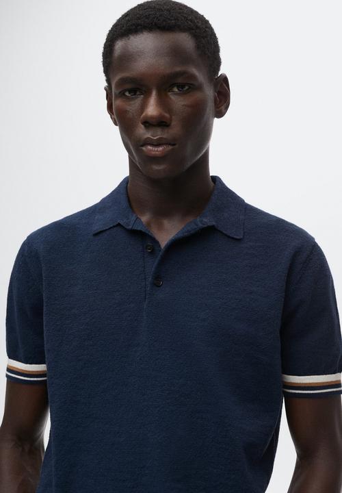 MANGO - Polo shirt degas - navy
