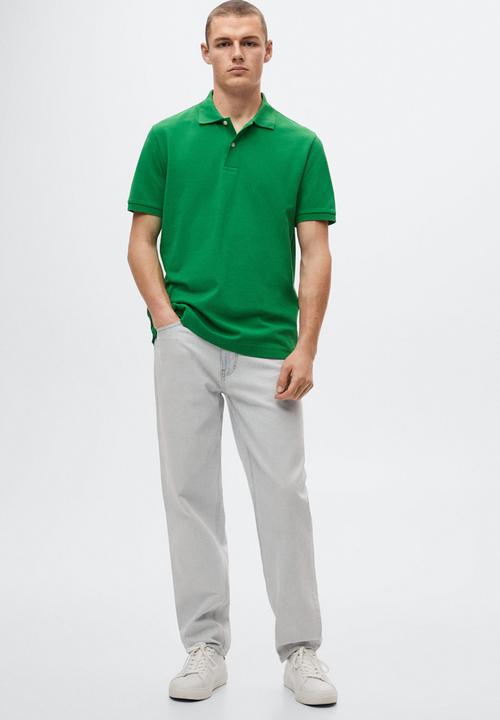 MANGO - Polo shirt rea - green