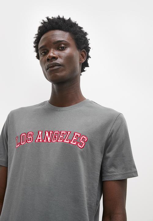 Superbalist - Nate graphic tee la applique - dark grey
