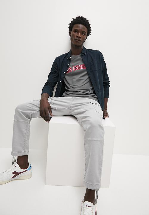 Superbalist - Nate graphic tee la applique - dark grey
