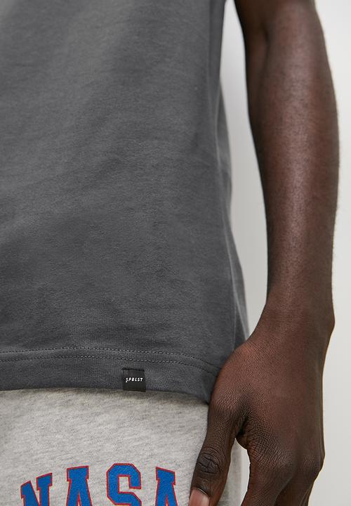 Superbalist - Relaxed fit organic crew neck - charcoal