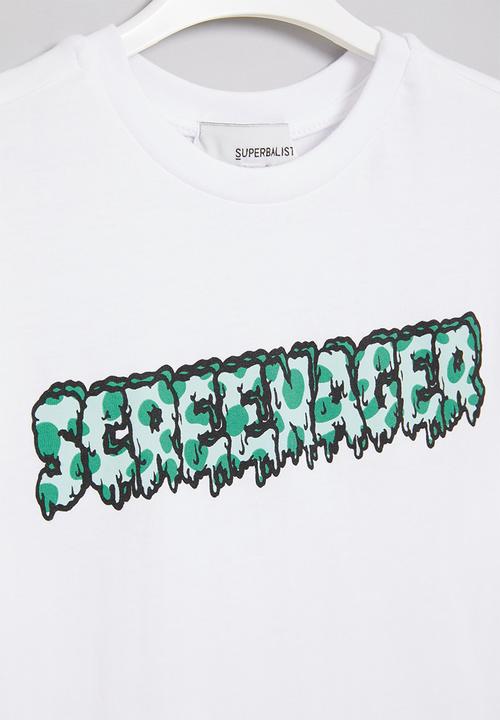 Superbalist - Oversized printed tee - white