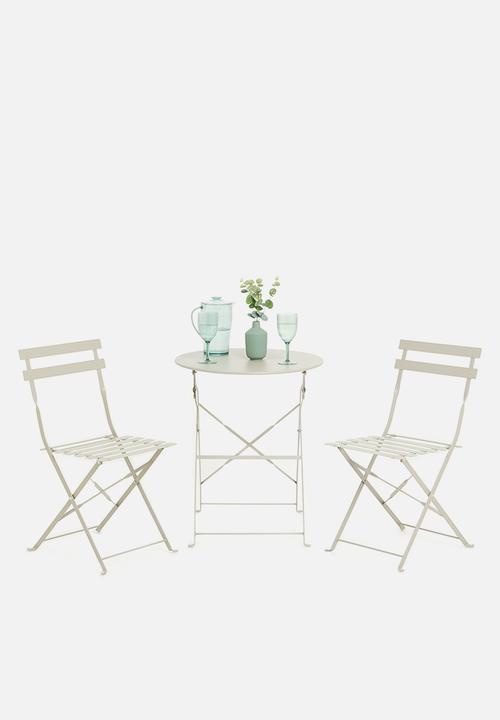 H&S - Garden Foldable Bistro set - taupe