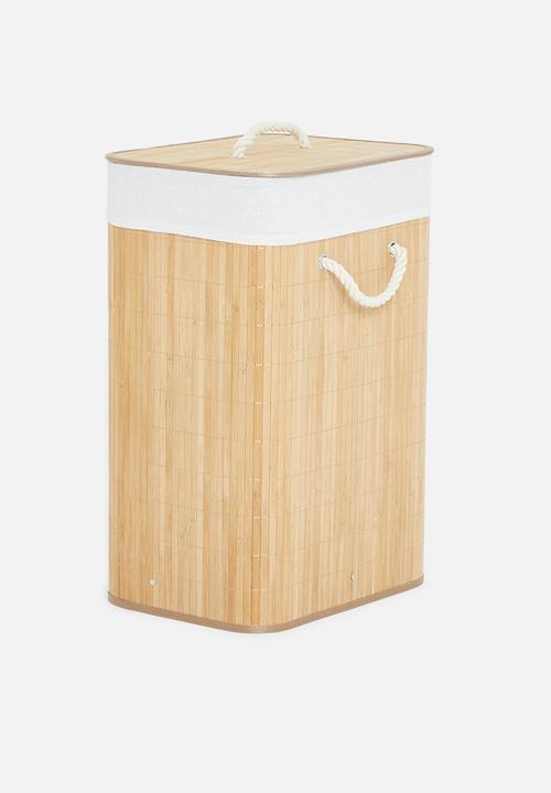 H&S - Bamboo laundry basket - neutral 