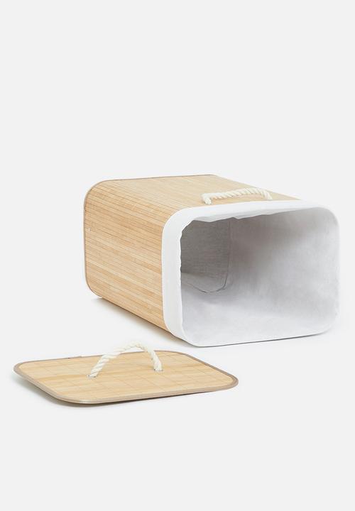 H&S - Bamboo laundry basket - neutral 