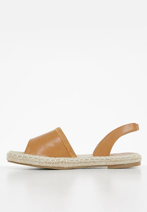 edit - Trinity open toe espadrille - tan