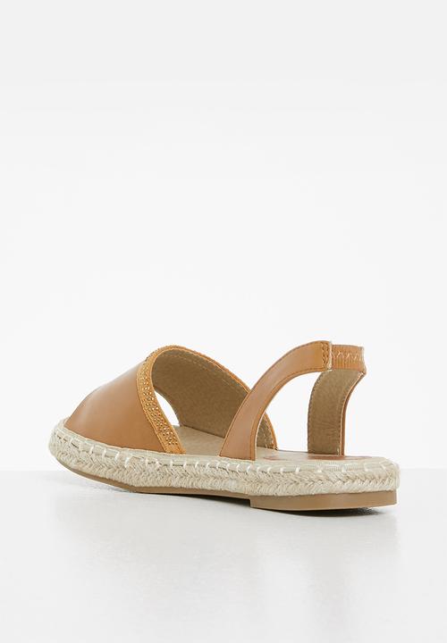 edit - Trinity open toe espadrille - tan