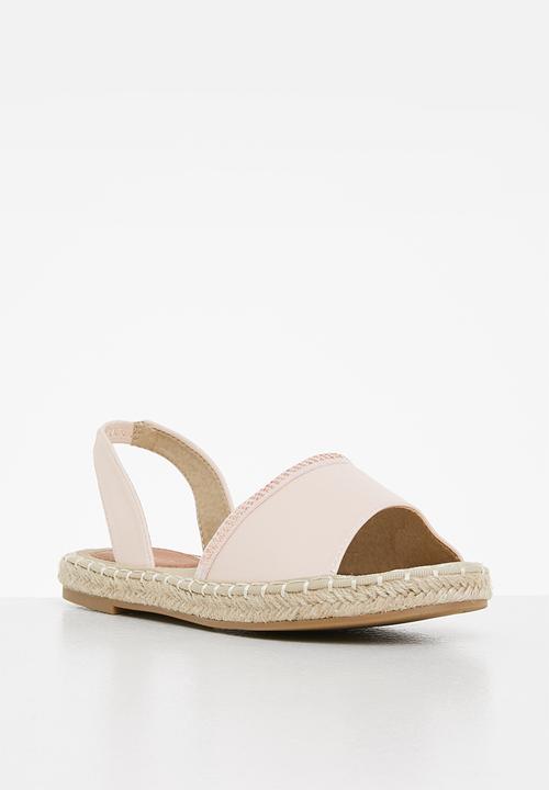 edit - Trinity open toe espadrille - oatmilk