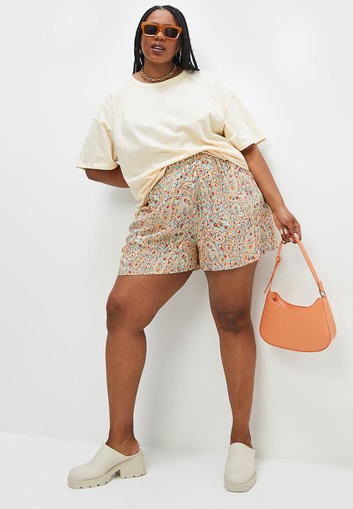 Superbalist - Split hem oversized tee - ecru