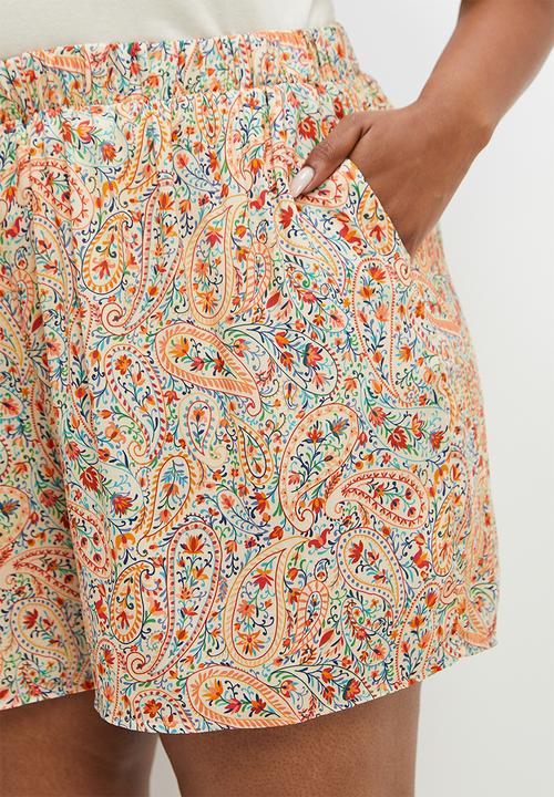 Superbalist - Co-ord printed easy pull on short - colour paisley