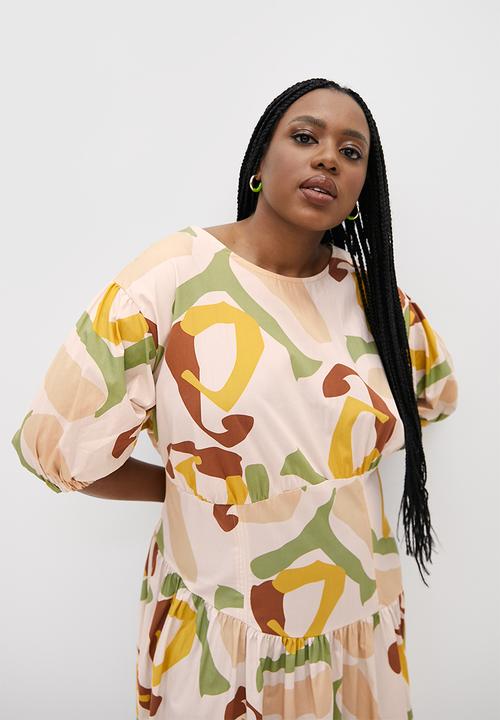 Superbalist - Lulama Wolf tiered midi dress - Eden