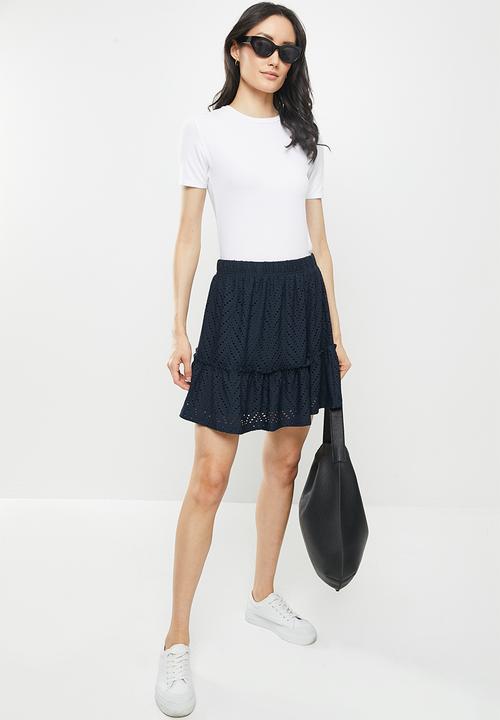 Jacqueline de Yong - Carla cathinka frill skirt - sky captain