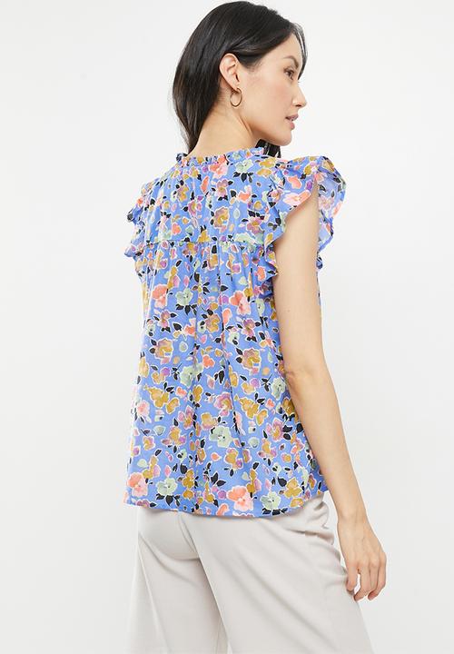 Jacqueline de Yong - Rosie sleeveless top - hydrangea