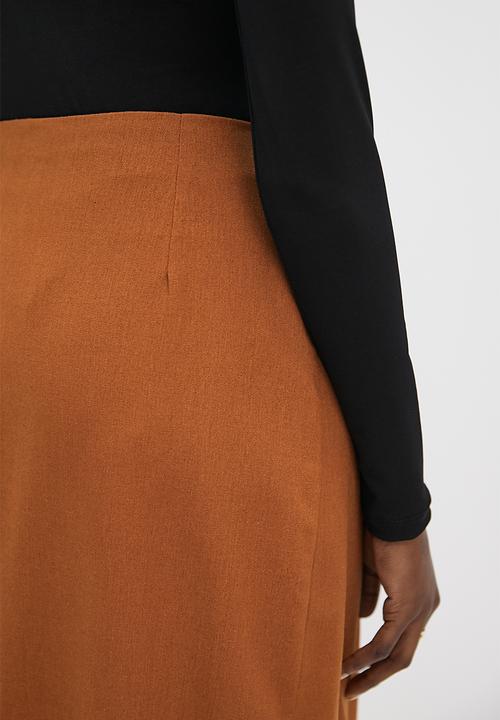 Superbalist - Lulama Wolf midi wrap skirt - Kalahari