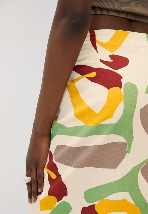 Superbalist - Lulama Wolf midi wrap skirt - Eden