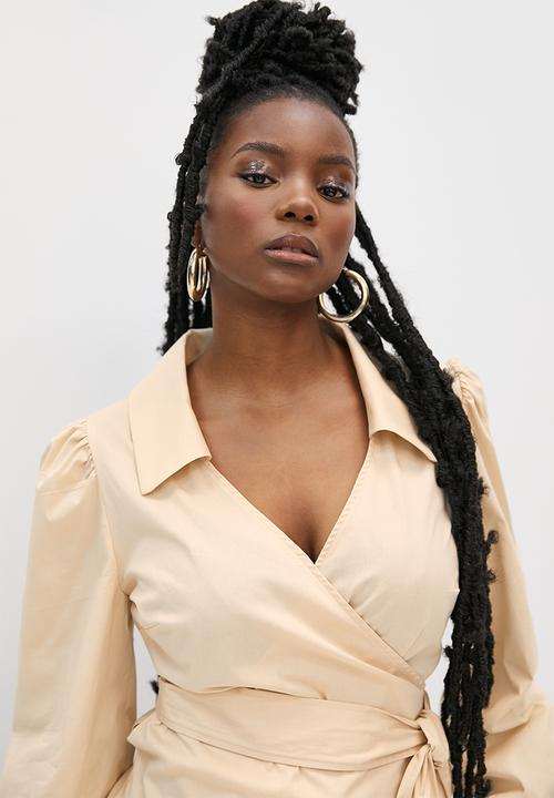 Superbalist - Lulama Wolf wrap blouse - Sahara