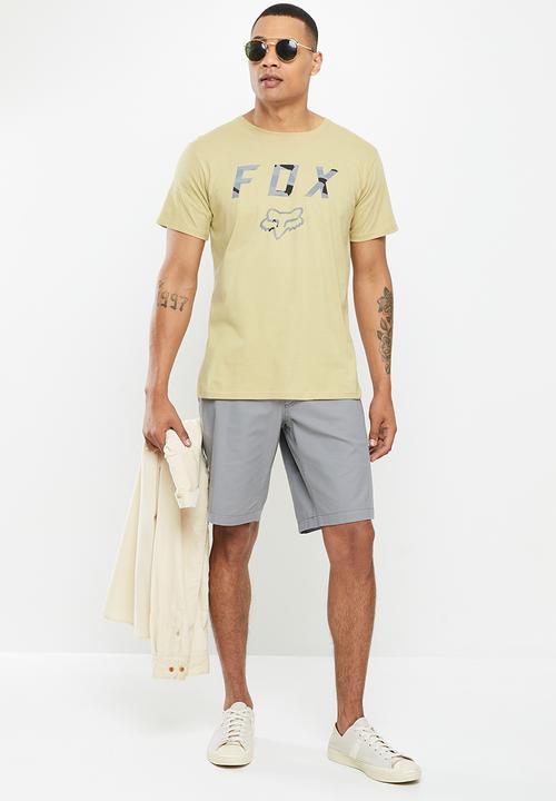 Fox - Camo moth short sleeve tee - bark