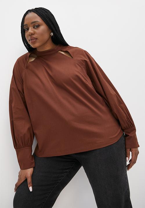 Superbalist - Lulama Wolf cut-out blouse - San