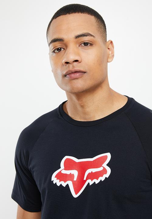 Fox - Race kit raglan short sleeve tee - black