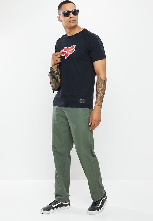 Fox - Race kit raglan short sleeve tee - black